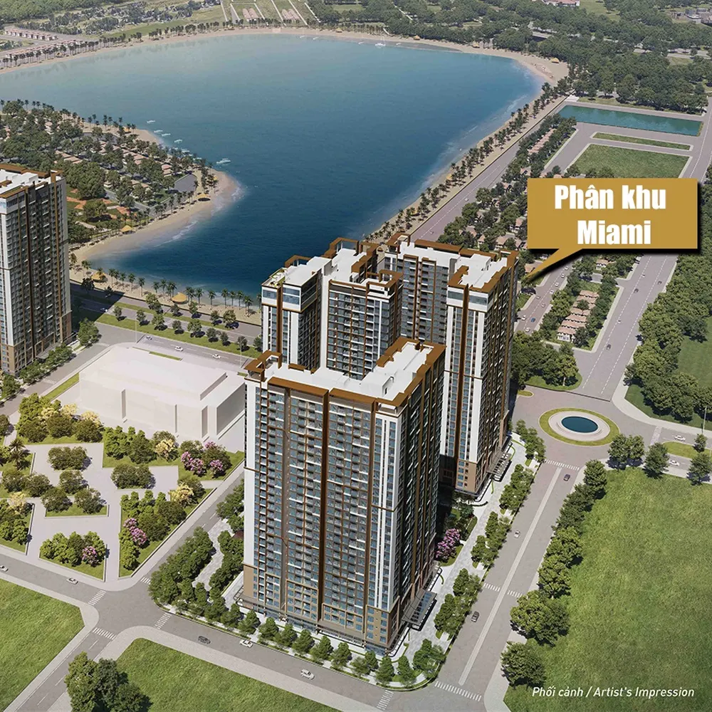 Phân khu Miami Masteri Waterfront Vinhomes Ocean Park 1