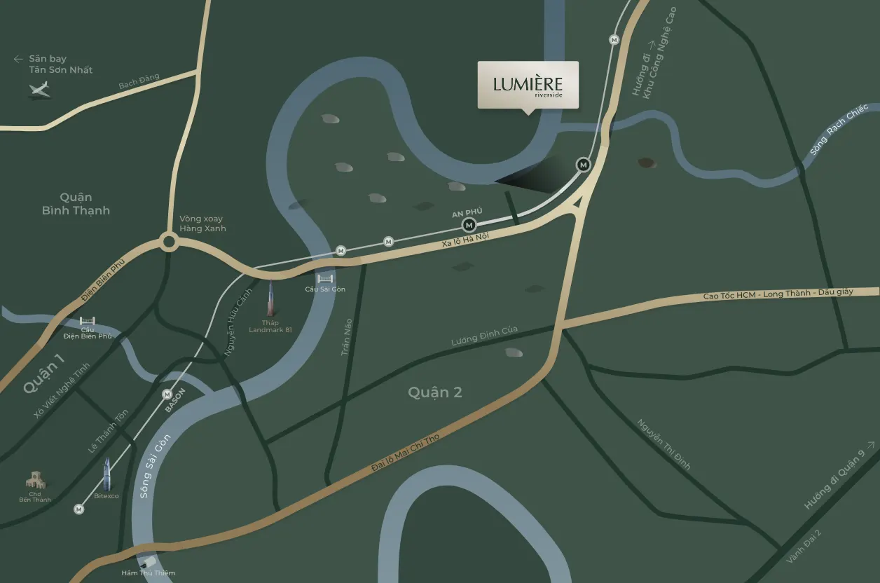 Vị trí Lumiere Riverside Masterise Homes