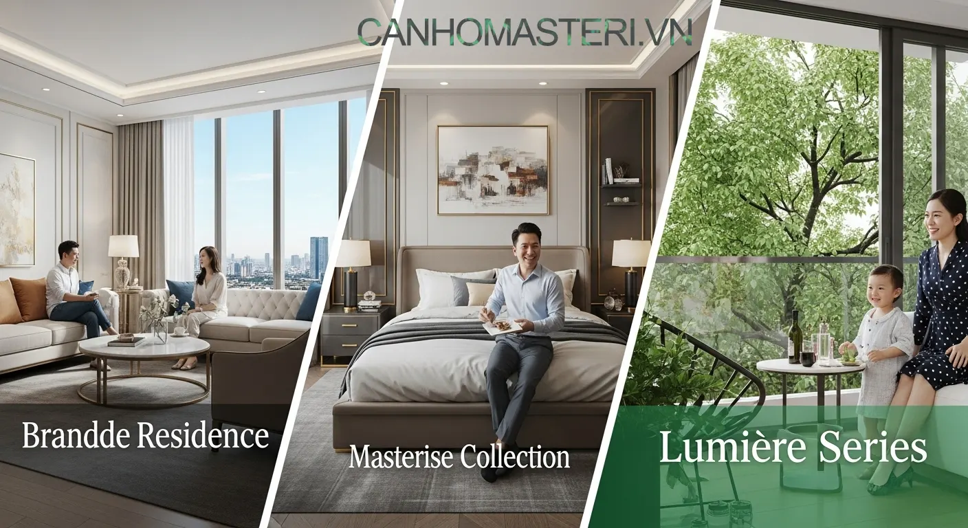 Đa Dạng Sản Phẩm Branded Residences, Masterise Collection, Lumiere Series