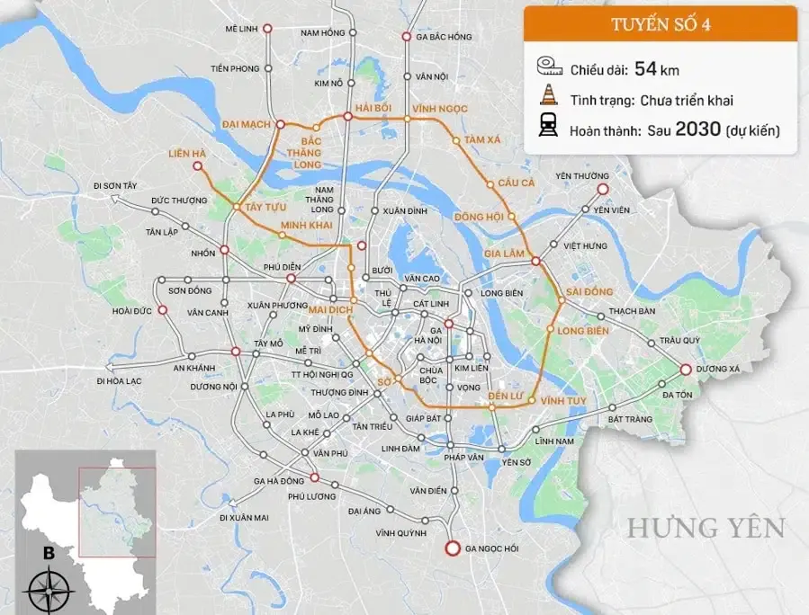 Vị trí Tòa B1 Skyline LUMIÈRE Prime Hills Cổ Loa 2