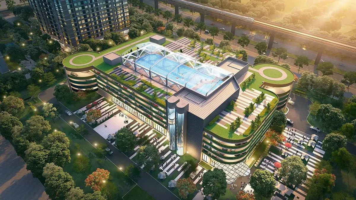 Bể bơi mái vòm 4 mùa The Ocean View