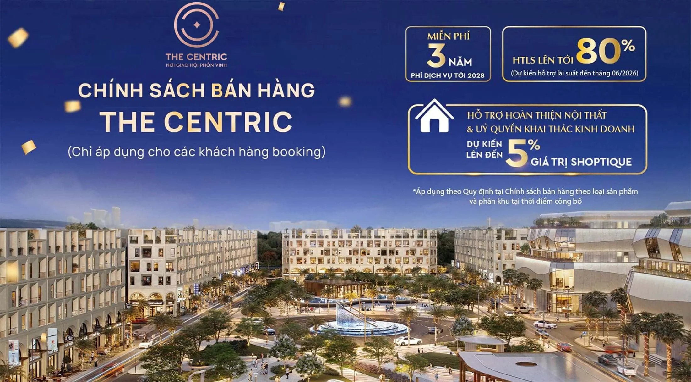 Chính sách bán hàng The Centric Hải Phòng Masterise Homes Thuỷ Nguyên
