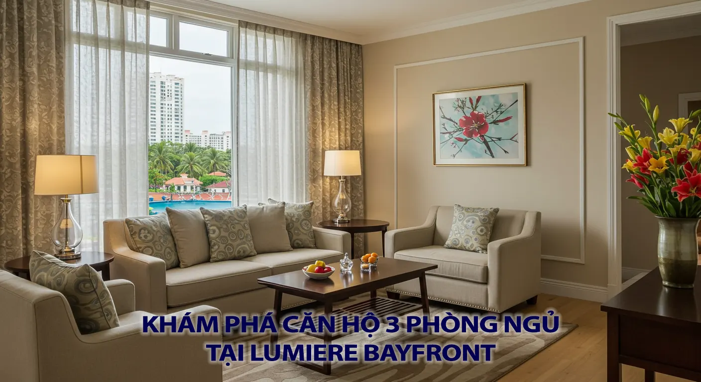Khám phá Căn hộ 3 phòng ngủ Lumiere Bayfront