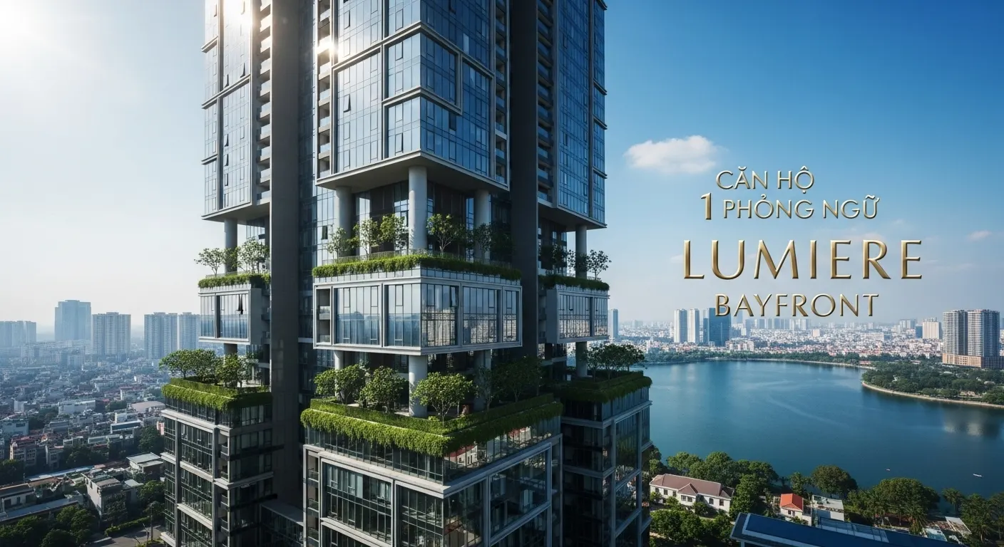 Thiết kế căn hộ 1 phòng ngủ tại Lumiere Bayfront