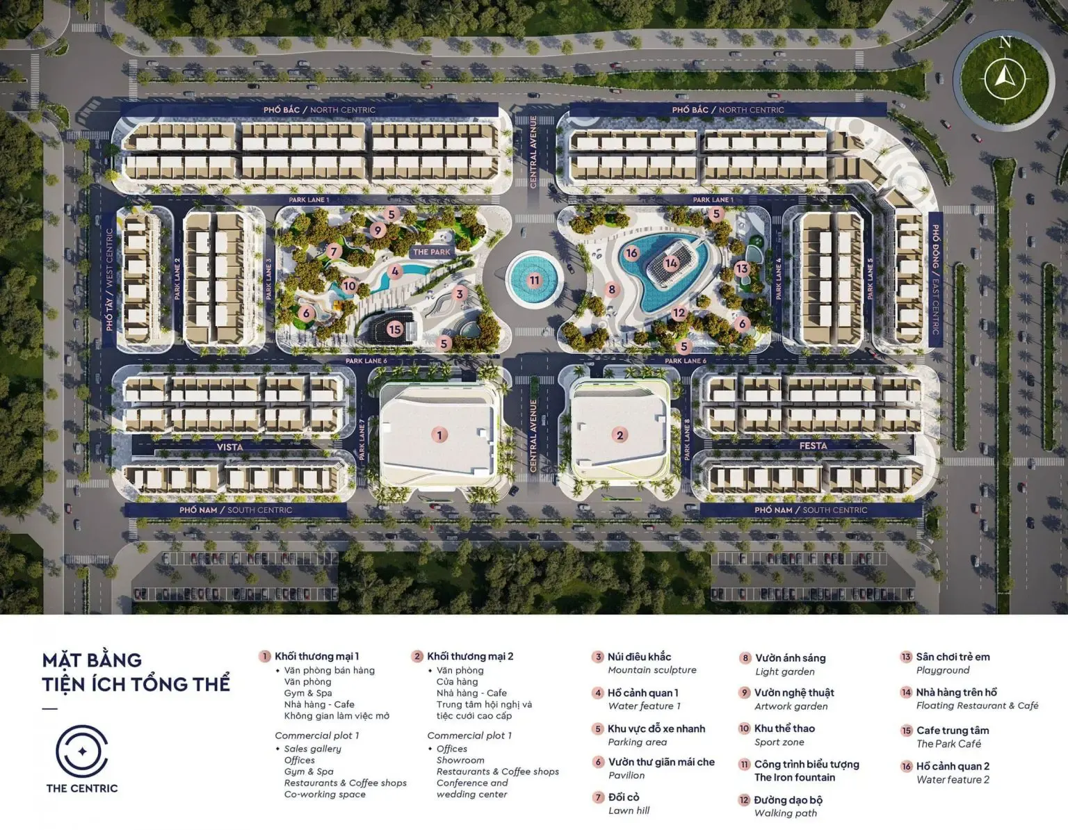 Tổng mặt bằng The Centric Hải Phòng Masterise Homes Thuỷ Nguyên
