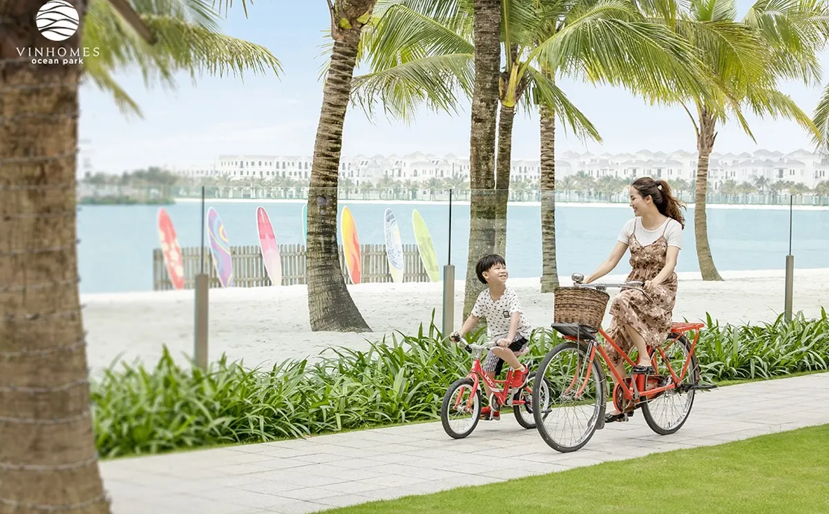 Crystal Lagoon (6,1 ha) – Biển nước mặn nhân tạo tại Vinhomes Ocean Park 3