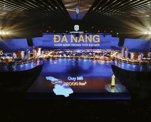 Không gian nghệ thuật của sự kiện Sóng đôi giao hòa dự án Masteri Rivera Danang