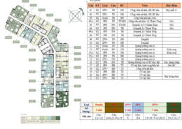Mặt bằng chi tiết tòa BF2 Lumiere Bayfront Vinhomes Ocean Park 1 Gia Lâm Hà Nội