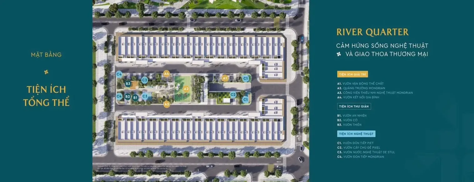 Mặt bằng tiện ích Masteri Sky Quarter