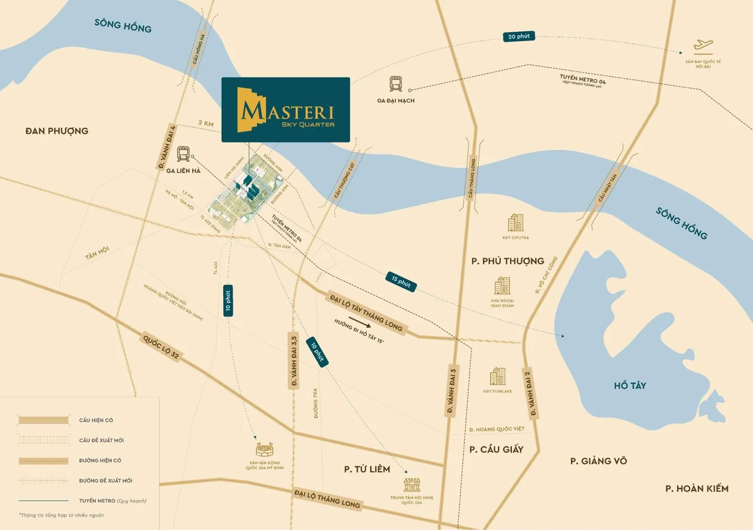 Vị trí chiến lược của Masteri Sky Quarter