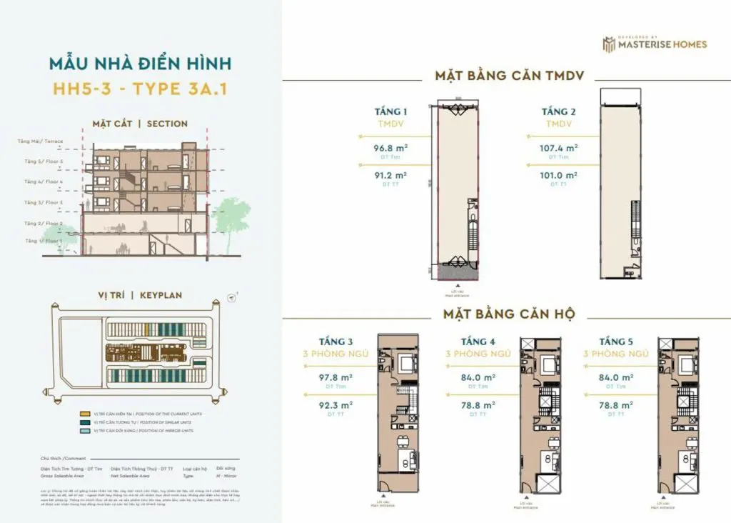 Mặt bằng thiết kế căn hộ MultiLex Masteri Sky Quarter