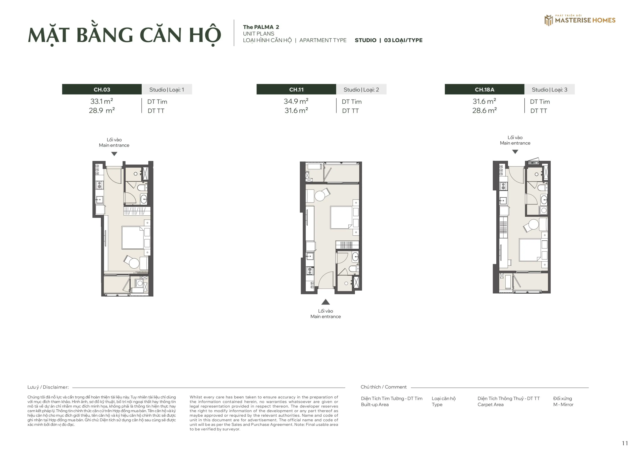 Mặt bằng căn hộ STUDIO | 03 LOẠI Tòa Palma 2, phân khu The Palma, Dự án Lumiere Orient Pearl Mặt bằng căn hộ STUDIO | 03 LOẠI Tòa Palma 2, phân khu The Palma, Dự án Lumiere Orient Pearl