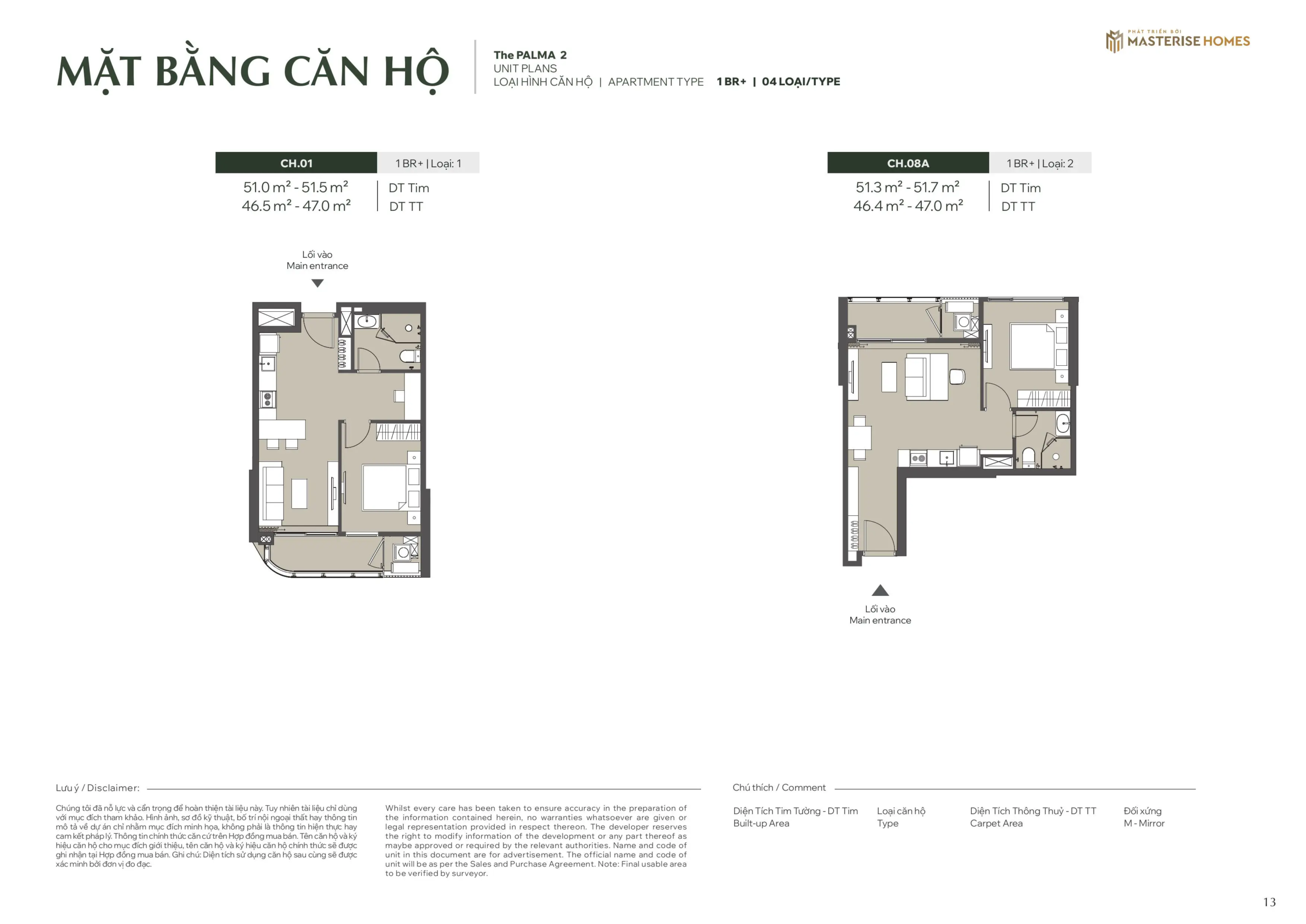 Mặt bằng căn hộ 1 BR + | 04 LOẠI Tòa Palma 2, phân khu The Palma, Dự án Lumiere Orient Pearl Mặt bằng căn hộ 1 BR + | 04 LOẠI Tòa Palma 2, phân khu The Palma, Dự án Lumiere Orient Pearl