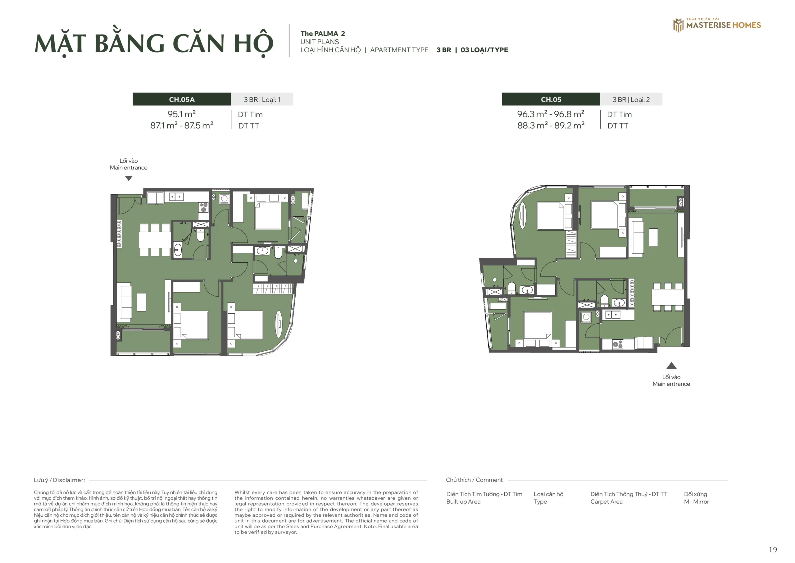 Mặt bằng căn hộ 3 BR | 03 LOẠI Tòa Palma 2, phân khu The Palma, Dự án Lumiere Orient Pearl Mặt bằng căn hộ 3 BR | 03 LOẠI Tòa Palma 2, phân khu The Palma, Dự án Lumiere Orient Pearl