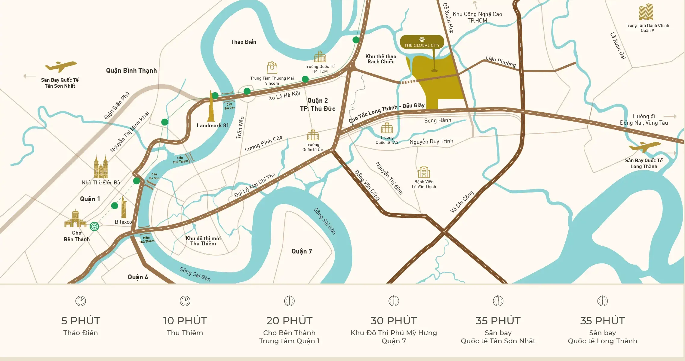 Vị trí Biệt thự Sola - Đảo Ánh Dương - The Global City Vị trí Biệt thự Sola - Đảo Ánh Dương - The Global City