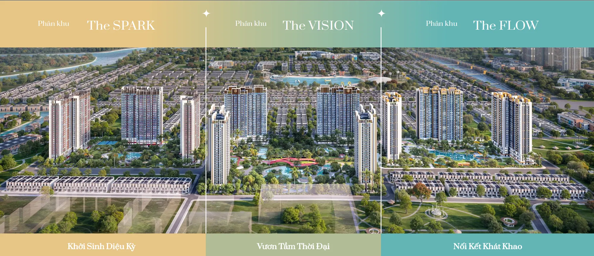 Mặt bằng Masteri Era Landmark gồm 3 phân khu