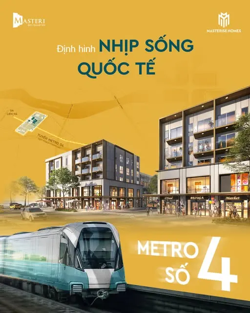 Metro số 4 – Hạ tầng tương lai đình hình nhịp sống quốc tế cho Masteri Sky Quarter