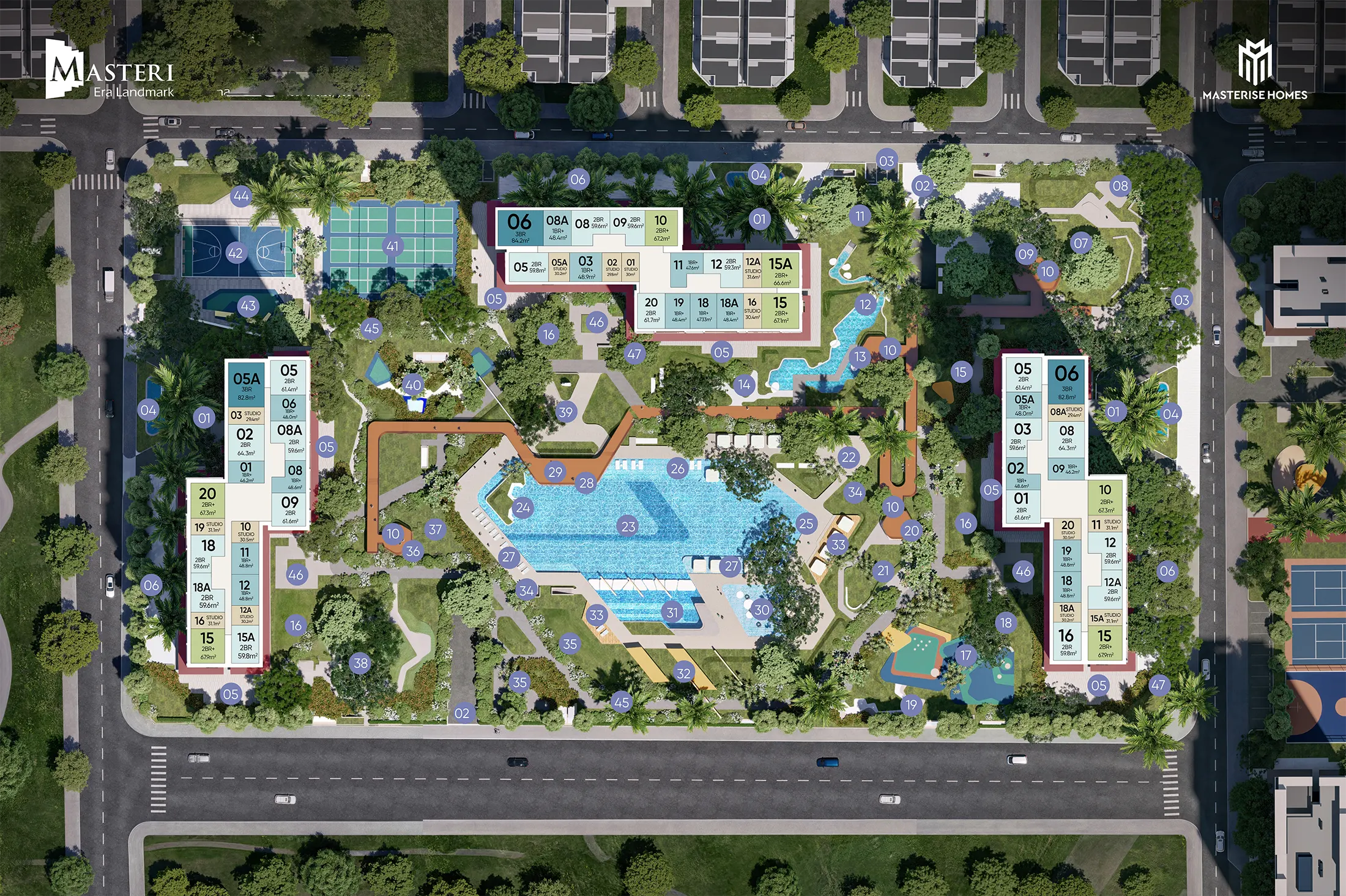 Tổng mặt bằng Phân khu The Flow Masteri Era Landmark Ocean Park 3 Ocean City Tổng mặt bằng Phân khu The Flow Masteri Era Landmark Ocean Park 3 Ocean City