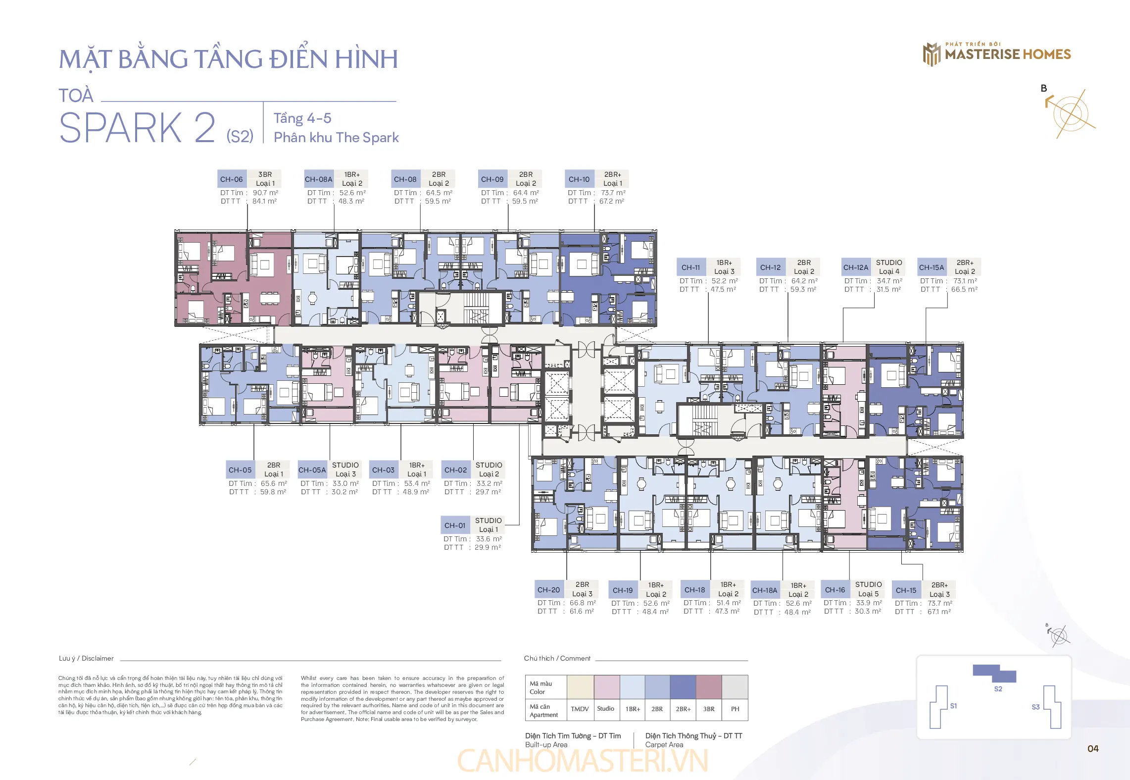 Tầng 4-5 Tòa Spark 2, Phân khu The Spark Masteri Era Landmark
