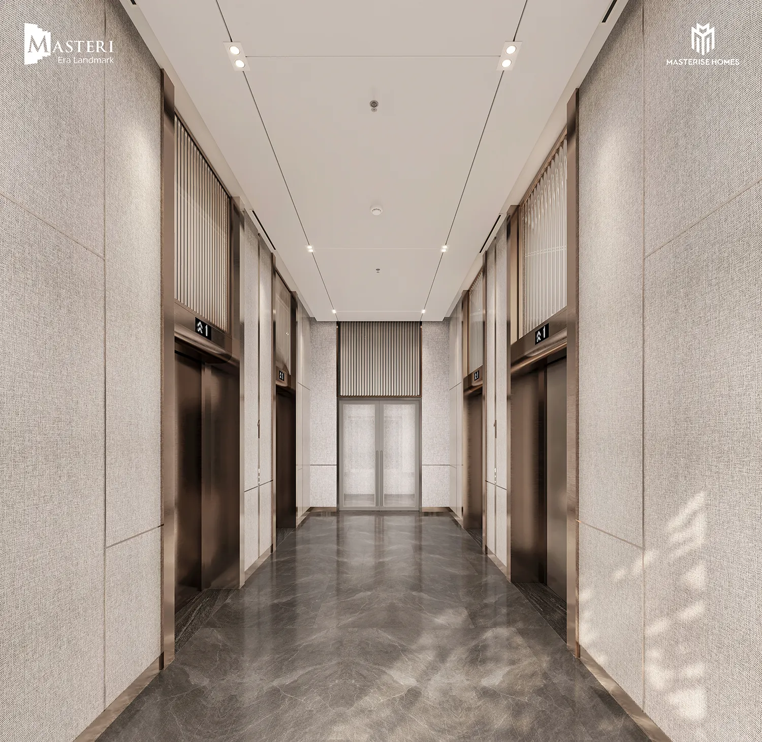 Sảnh thang máy Phân khu The Spark Masteri Era Landmark Sảnh thang máy Phân khu The Spark Masteri Era Landmark