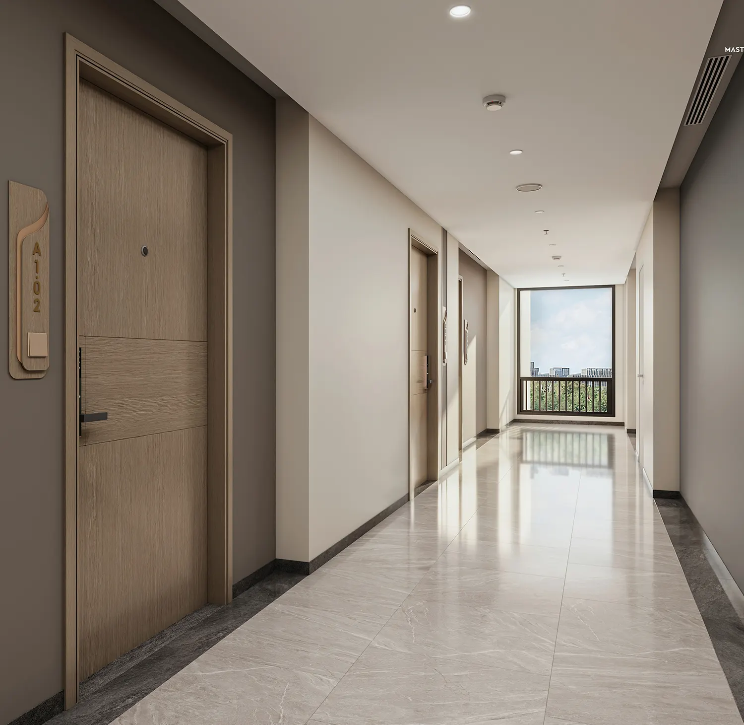 Hành lang căn hộ Phân khu The Spark Masteri Era Landmark Hành lang căn hộ Phân khu The Spark Masteri Era Landmark