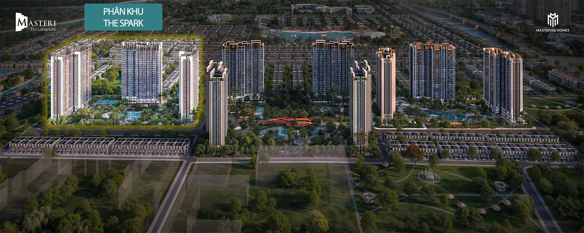 Vị trí Phân khu The Spark Masteri Era Landmark Vị trí Phân khu The Spark Masteri Era Landmark