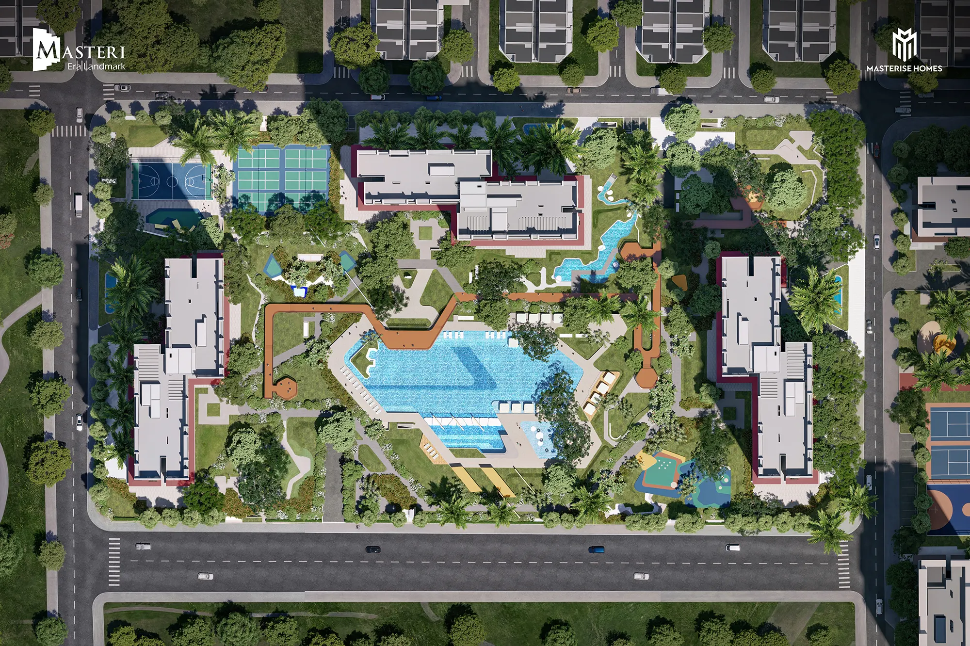 Tổng mặt bằng Phân khu The Spark Masteri Era Landmark Tổng mặt bằng Phân khu The Spark Masteri Era Landmark